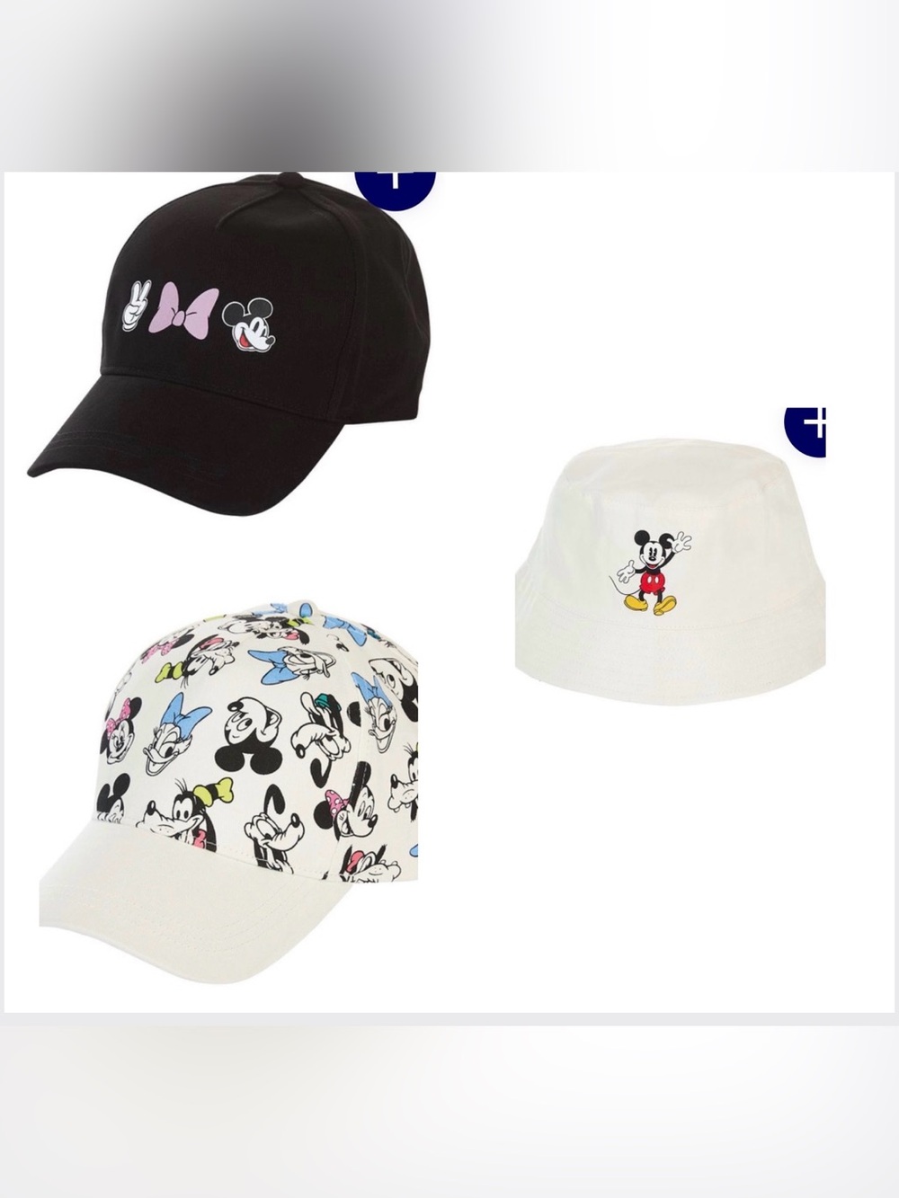 ENDS 5/28! Disney x Aldi collab. Set of 3 hats - Mickey and friends